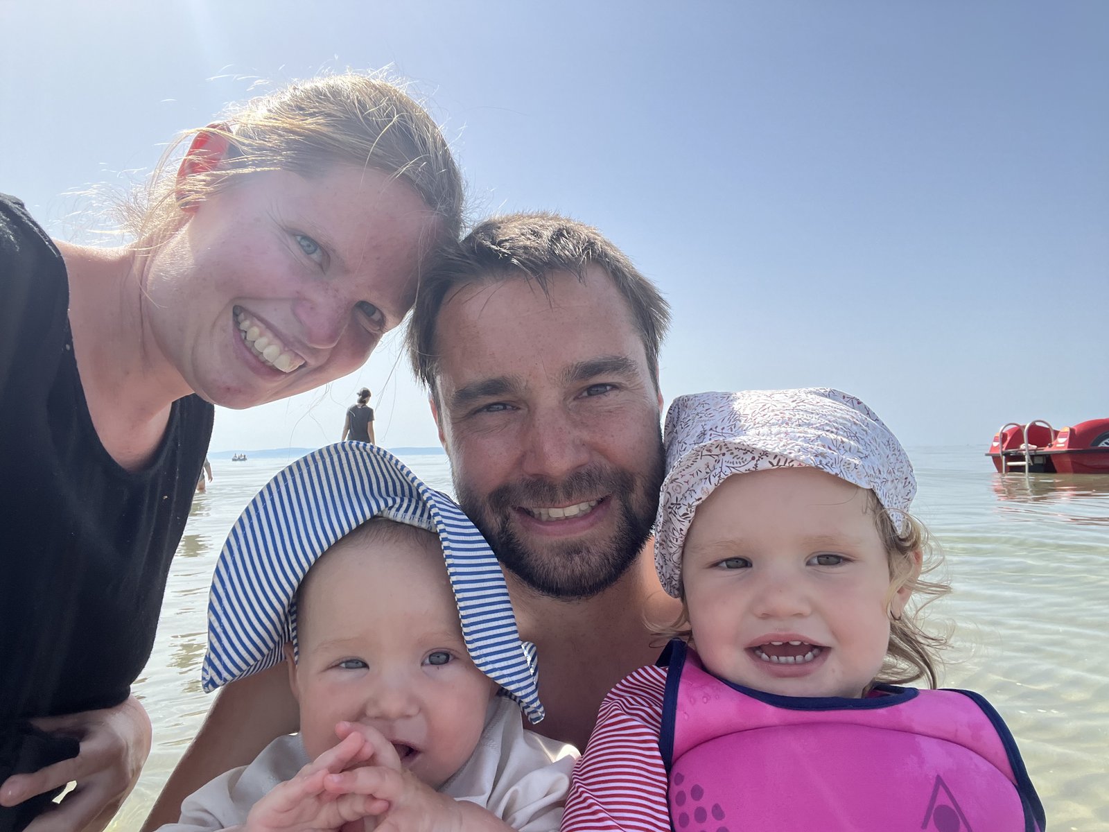 Familie am See